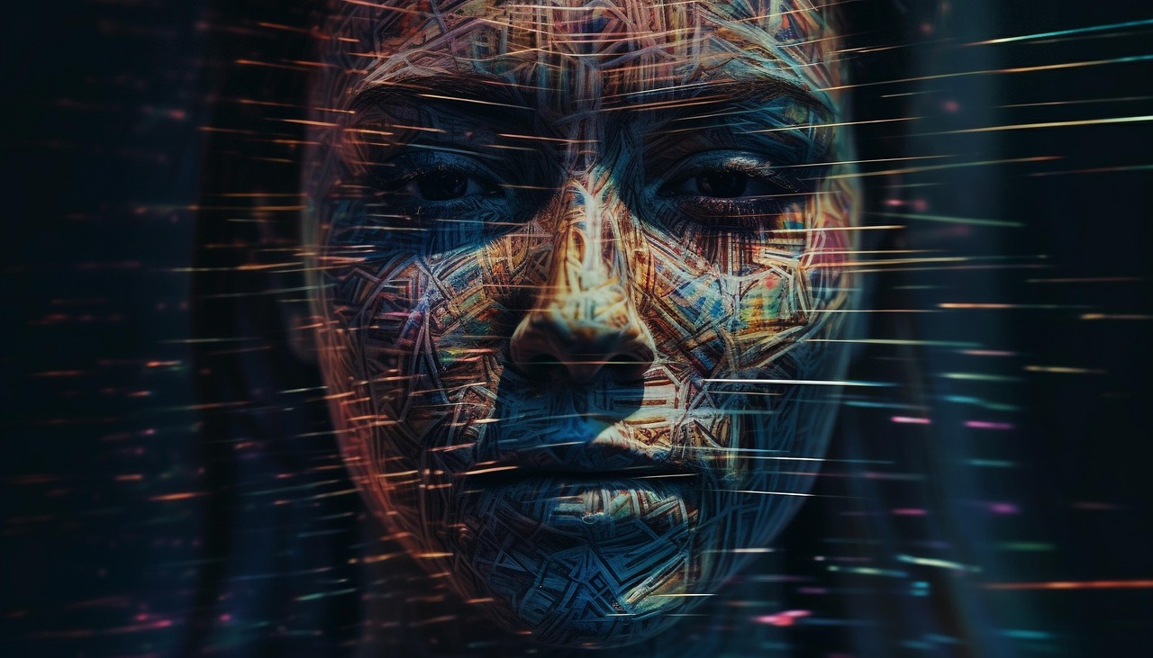 ai generated, human face, cyborg, robot, futuristic, adult, technology, science, data, modern, portrait